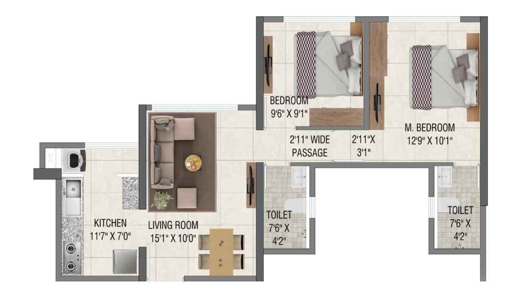 Mahavir-Vista-and-Vista-Point-Floor-Plan-2-BHK-569-sqft