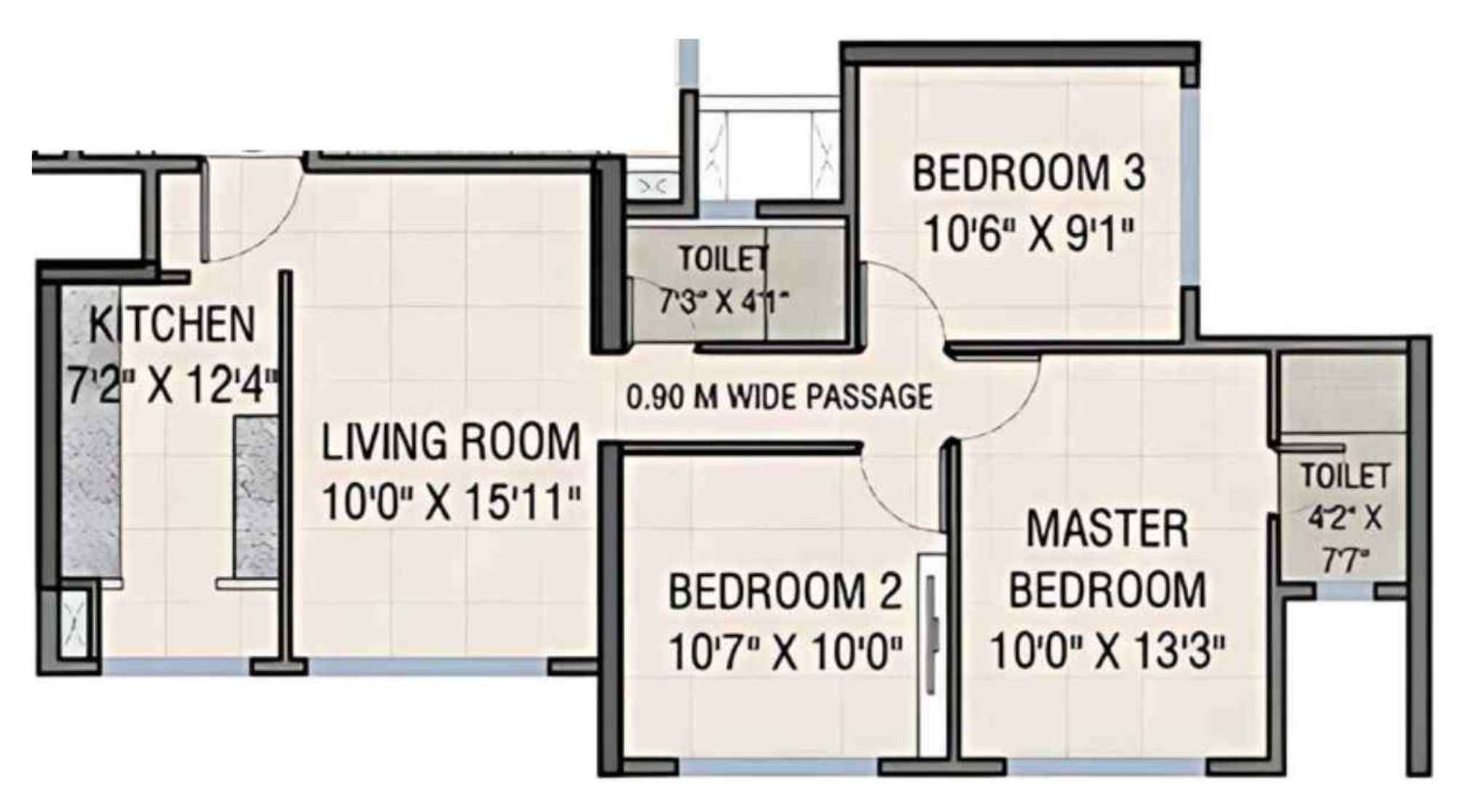 Mahavir-Vista-and-Vista-Point-Floor-Plan-2.5-BHK-768-sqft